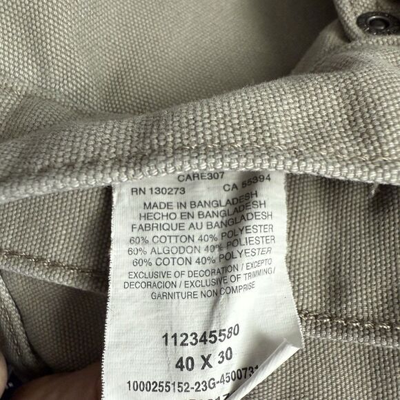 Wrangler Workwear Carpenter Pants Relaxed Khaki Tan Mens 36x28 - Picture 4 of 8